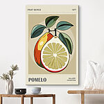 Tableaux L'art du pomelo aux couleurs vibrantes.