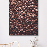Tableaux Fond de grains de café torréfiés.