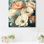 Tableaux Des coquelicots en fleurs dans des tons pastels.