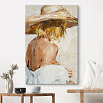 Tableaux Peinture d'une femme portant un chapeau