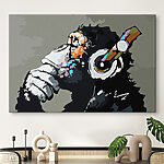 Tableaux Cercle blanc sur fond noir