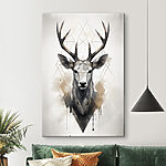 Tableaux Cerf avec bois en polypropylène