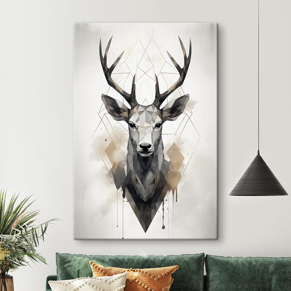 Cerf avec bois en polypropylène Tableaux Cerf avec bois en polypropylène