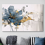 Tableaux Fleur bleue avec de délicats coups de pinceau.