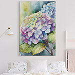 Tableaux Des fleurs aquarelles aux couleurs vibrantes.