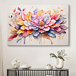 Tableaux Une floraison d'aquarelles vibrantes.