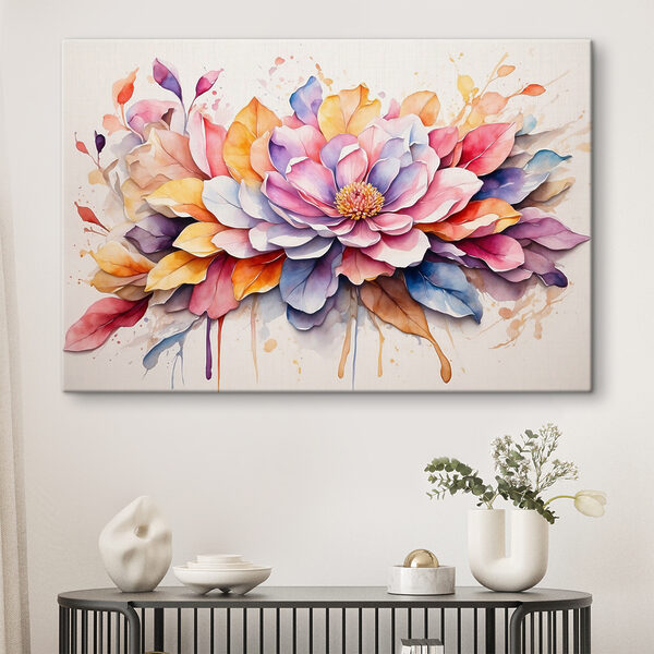 Une floraison d'aquarelles vibrantes Tableaux Une floraison d'aquarelles vibrantes