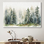 Tableaux Aquarelle d'une forêt