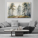 Tableaux Aquarelle d'une forêt