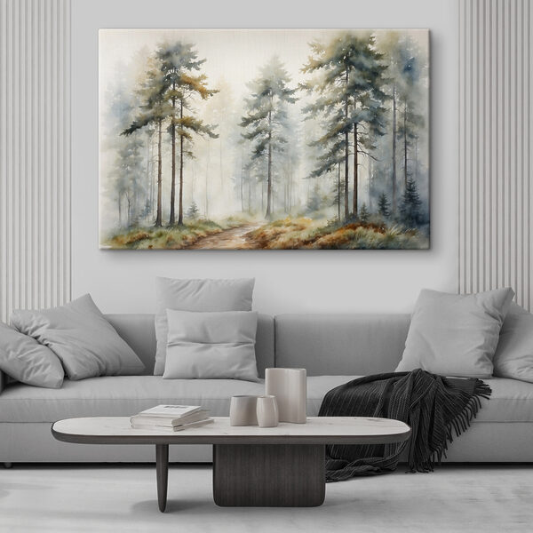 Aquarelle d'une forêt Tableaux Aquarelle d'une forêt