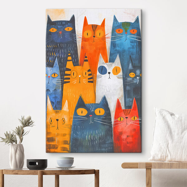 Peinture d'un chat Tableaux Peinture d'un chat