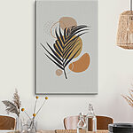 Tableaux Dessin abstrait de feuilles et de formes.