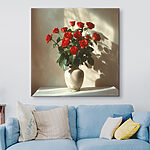 Tableaux Bouquet vibrant de roses rouges