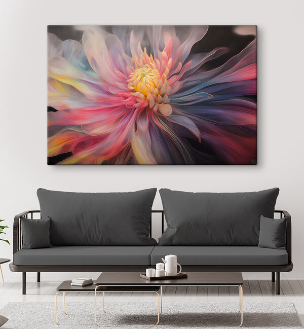 Pétales colorés dans un tourbillon vibrant Tableaux Pétales colorés dans un tourbillon vibrant