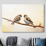 Tableaux Oiseau assis sur une branche