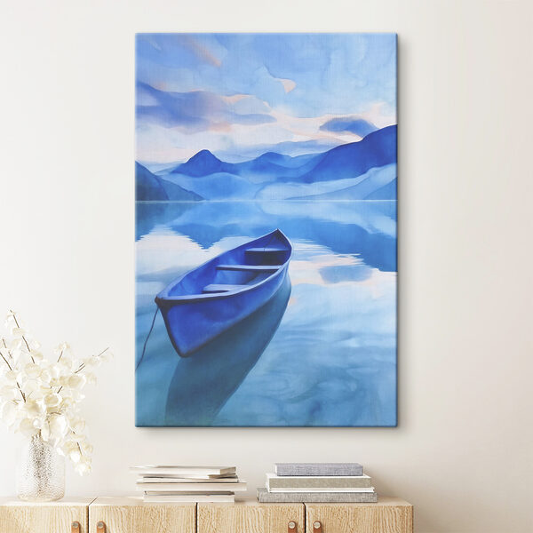 Bateau bleu dans l'eau Tableaux Bateau bleu dans l'eau