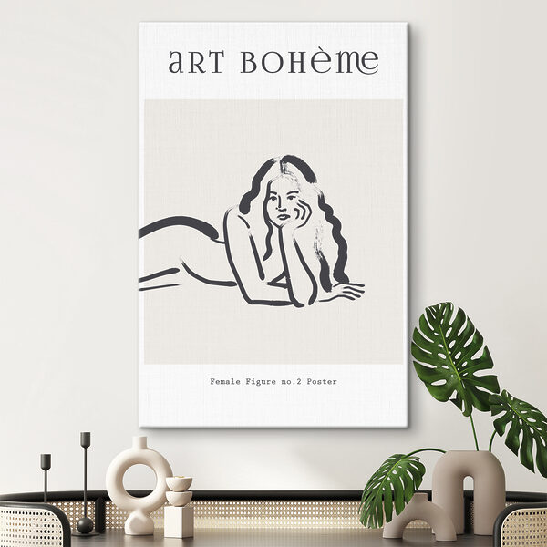 Dessin d'une femme couchée sur le ventre Tableaux Dessin d'une femme couchée sur le ventre