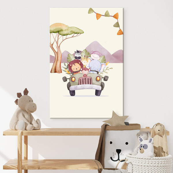 Dessin animé d'un zèbre Tableaux Dessin animé d'un zèbre