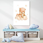 Tableaux Ourson assis sur un nuage