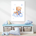 Tableaux Ourson assis sur un nuage