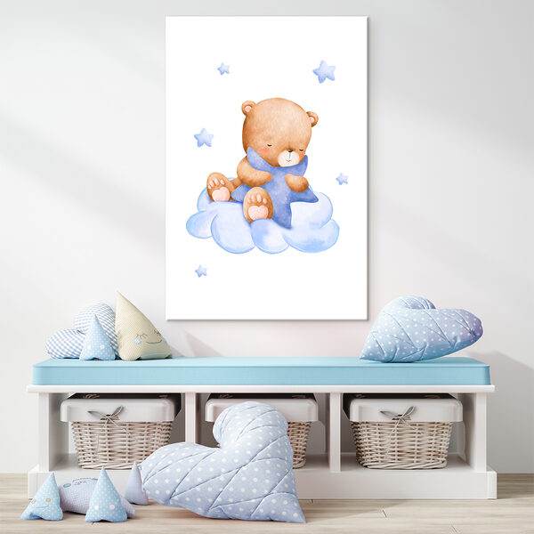Ourson assis sur un nuage Tableaux Ourson assis sur un nuage