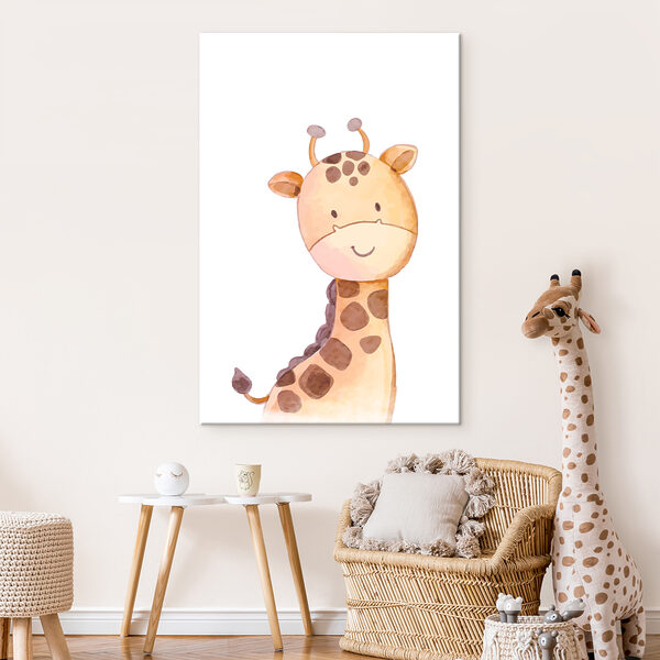 Tête de girafe de dessin animé Tableaux Tête de girafe de dessin animé