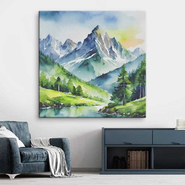 Peinture d'une montagne Tableaux Peinture d'une montagne