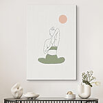 Tableaux Femme assise dans une pose de yoga