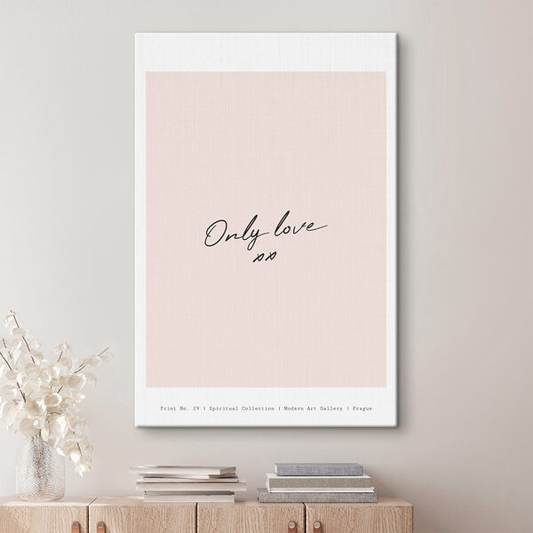 Tableaux Tableaux Texte de l'œuvre d'art : "Only love xx" (UGS : s37924)