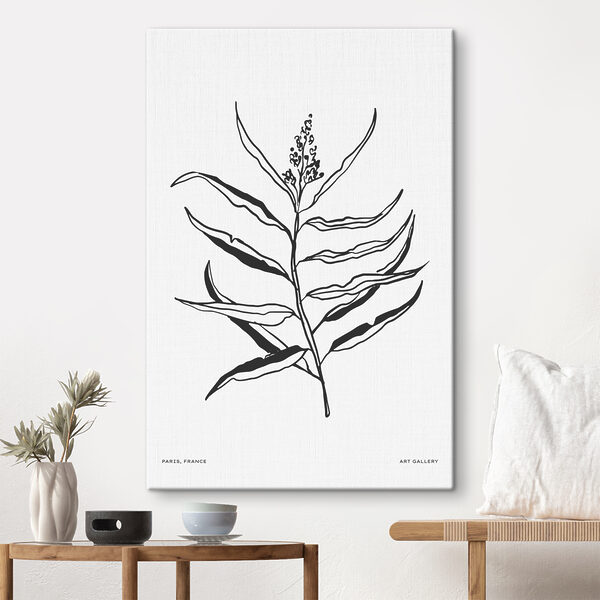 Dessin en noir et blanc d'une plante Tableaux Dessin en noir et blanc d'une plante