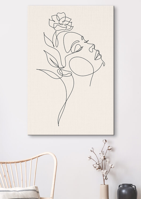 Dessin d'un visage de femme Tableaux Dessin d'un visage de femme