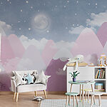 Papier peint Pleine lune dans le ciel