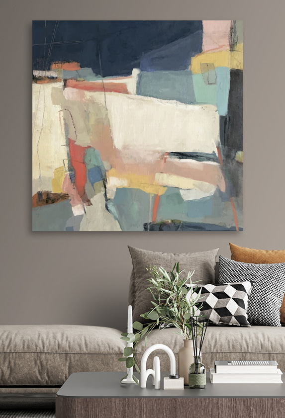 Peinture géométrique abstraite et colorée Tableaux Peinture géométrique abstraite et colorée