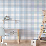 Papier peint Nappe à carreaux bleus et blancs