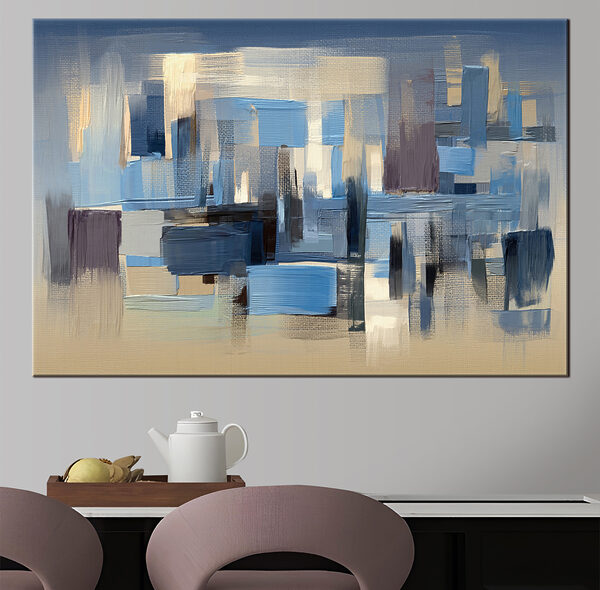 Paysage urbain abstrait dans des tons sourds Tableaux Paysage urbain abstrait dans des tons sourds