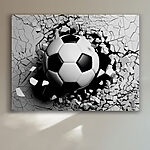 Tableaux Ballon de football traversant un mur