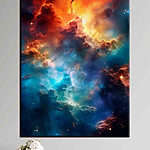 Tableaux Nuages colorés et étoiles dans l'espace