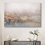 Tableaux Paysage abstrait texturé aux tons sourds.