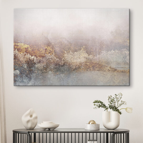Paysage abstrait texturé aux tons sourds Tableaux Paysage abstrait texturé aux tons sourds