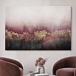Tableaux Paysage abstrait avec des accents texturés.