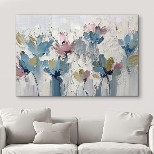 Peinture de fleurs sur une surface blanche Tableaux Peinture de fleurs sur une surface blanche