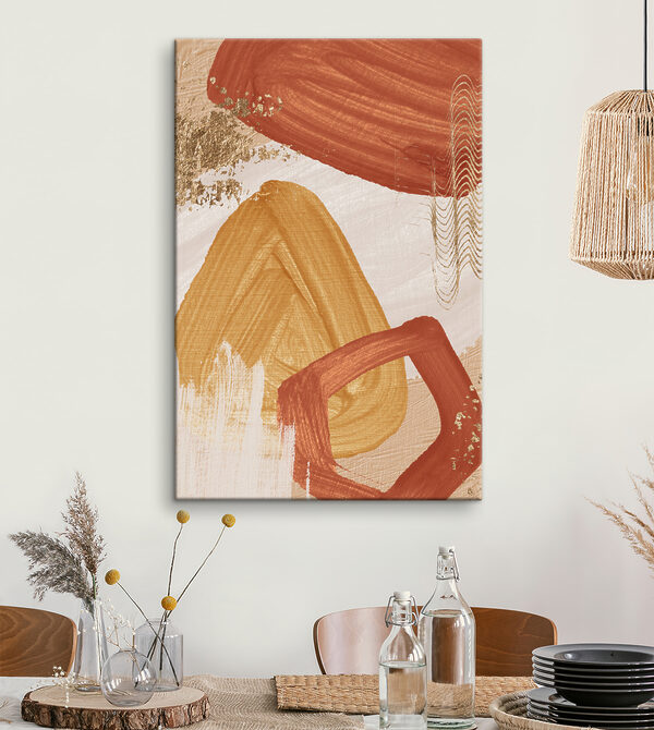 Formes abstraites dans des tons chauds Tableaux Formes abstraites dans des tons chauds