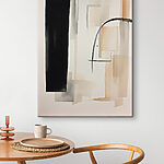 Tableaux Peinture d'un rectangle noir et d'un rectangle