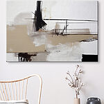 Tableaux Lignes et formes abstraites sur toile.