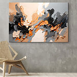 Tableaux Abstrait texturé avec des tons de terre