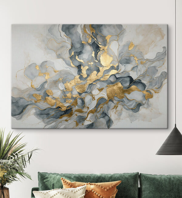 Élégance abstraite dans des motifs tourbillonnants Tableaux Élégance abstraite dans des motifs tourbillonnants
