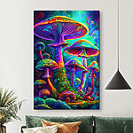 Tableaux Groupe de champignons colorés