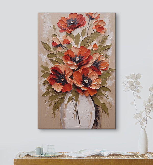 Peinture de fleurs dans un vase Tableaux Peinture de fleurs dans un vase