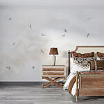Papier peint Oiseaux volant dans le ciel