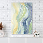 Tableaux Vagues abstraites dans de douces teintes pastel.